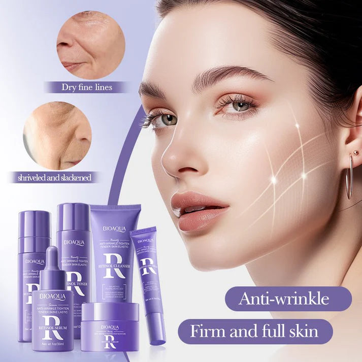 6pcs/set BIOAQUA Retinol Facial Skin Care Set